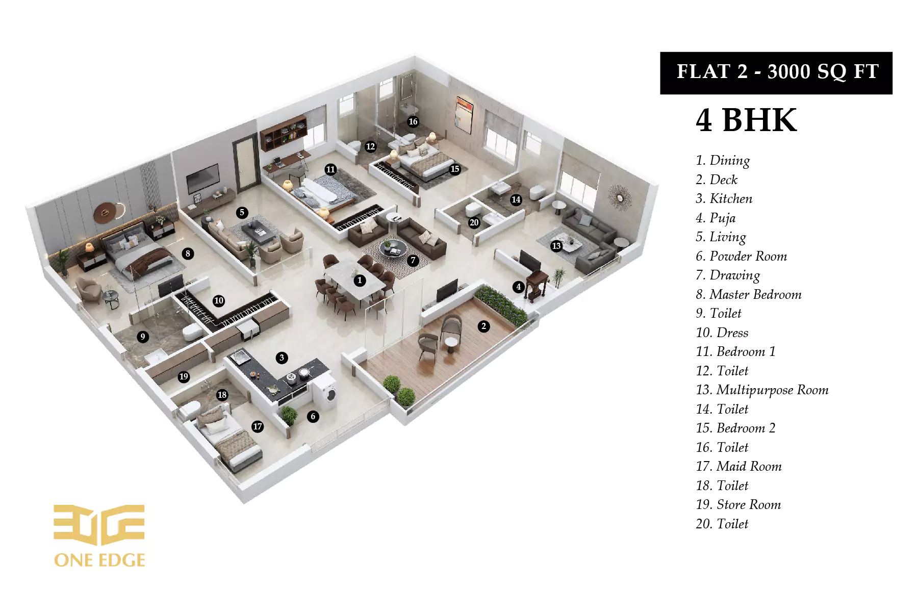 One East Flat No 2
