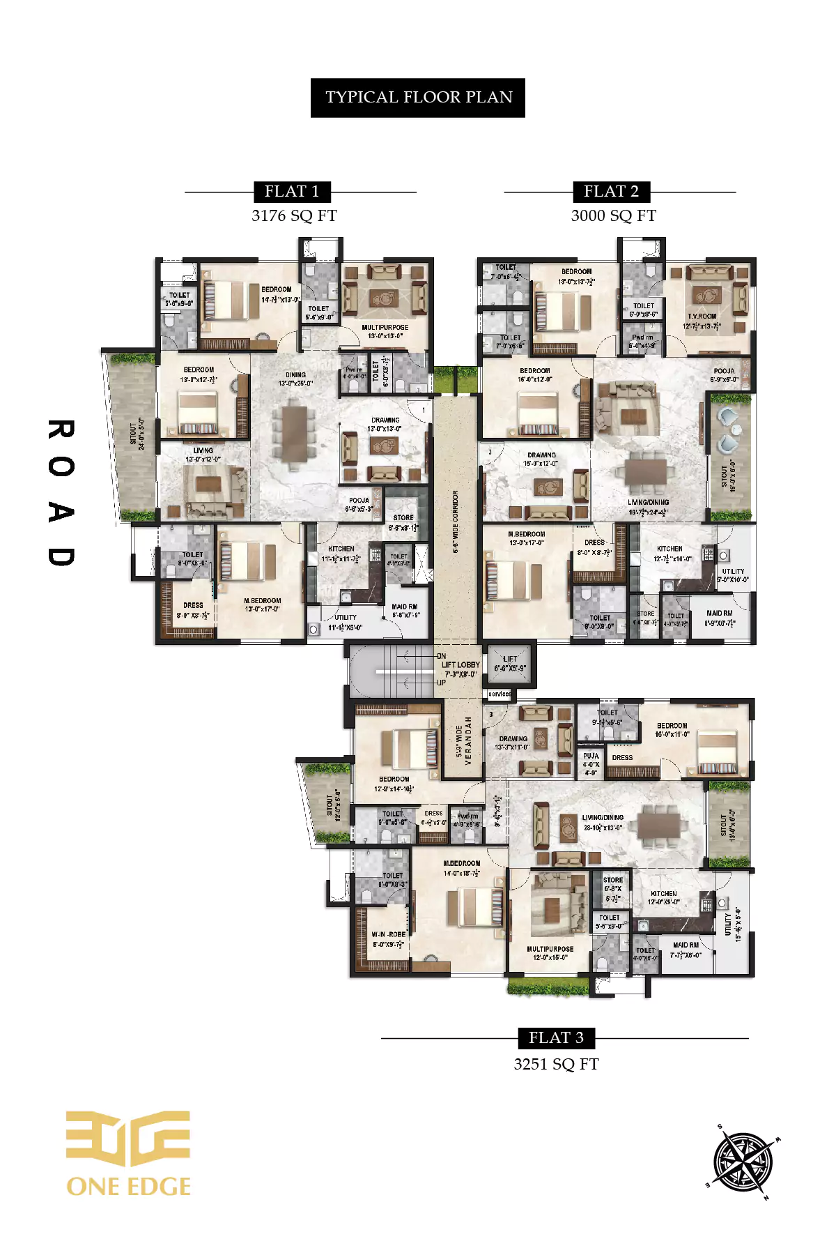 One East Floor Plan