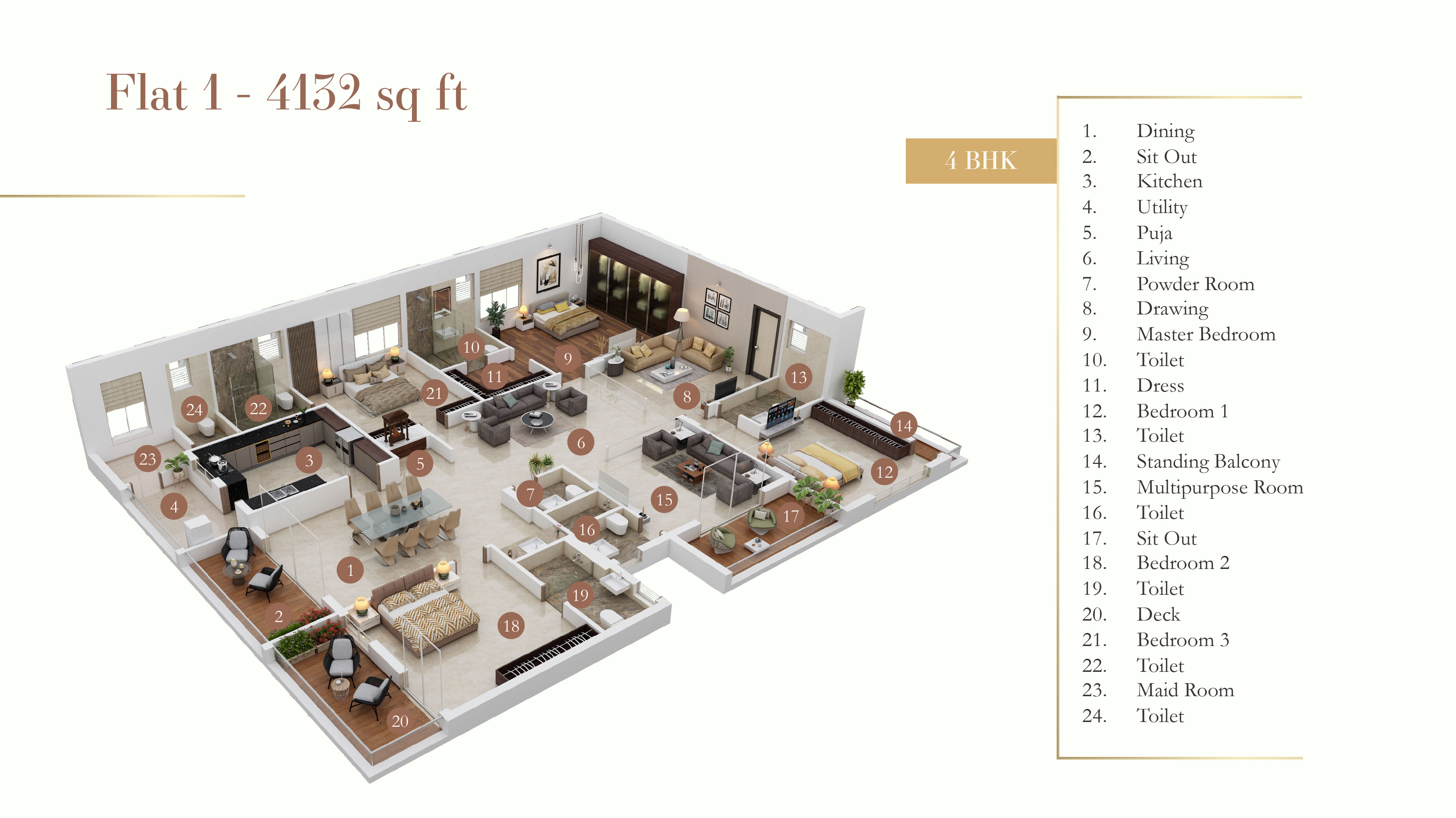 One East Flat No 1